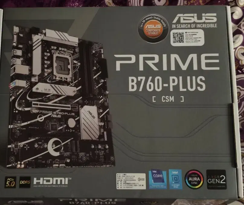 مادربرد prime b760-plus Asus پلمپ با گارانتی|قطعات و لوازم جانبی رایانه|شوش, |دیوار