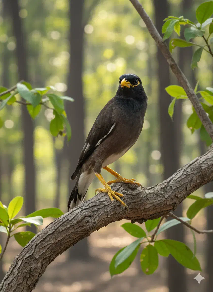 مینا سخنگو خوشگل خاص و کمیاب|پرنده|مشهد, بهاران|دیوار