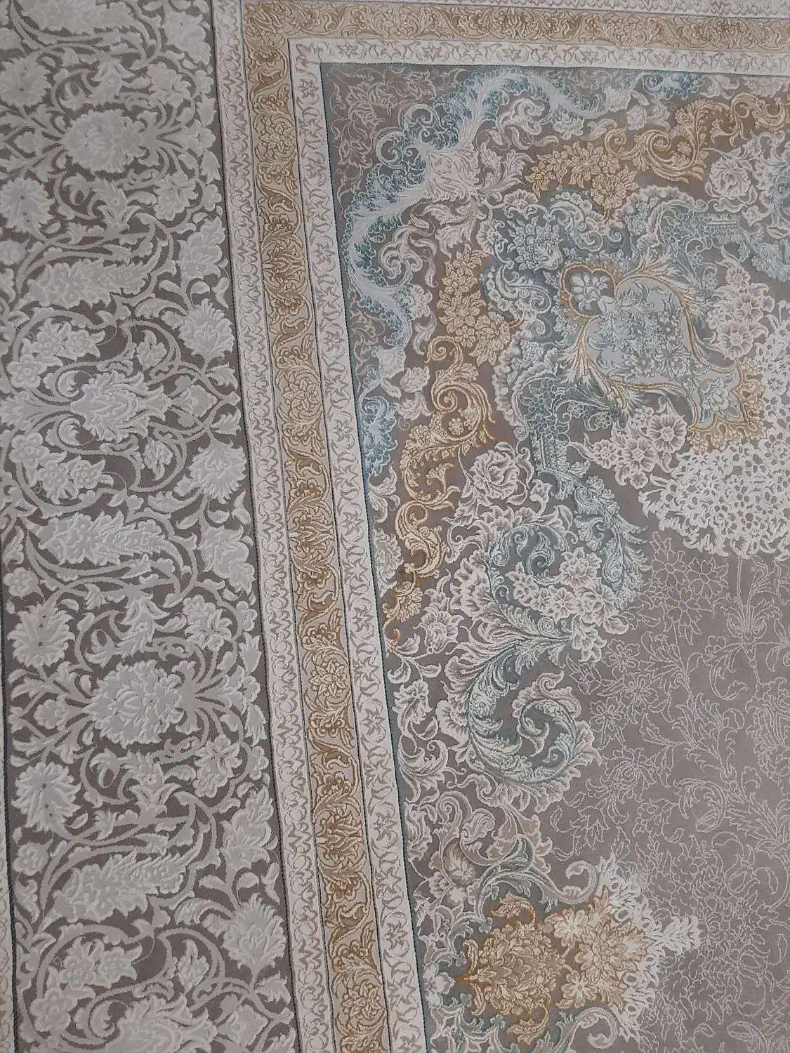 فرش ۹متری کاشان برجسته|فرش|زنجان, |دیوار