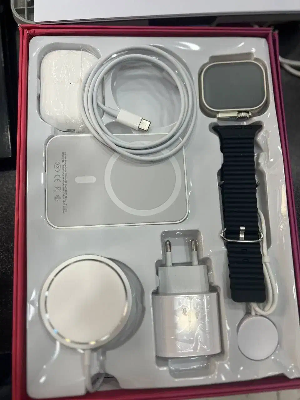 مژده پک کامل ایرپاد شارژر پاور بانک و ساعت هوشمند|لوازم جانبی موبایل و تبلت|خاوران, |دیوار