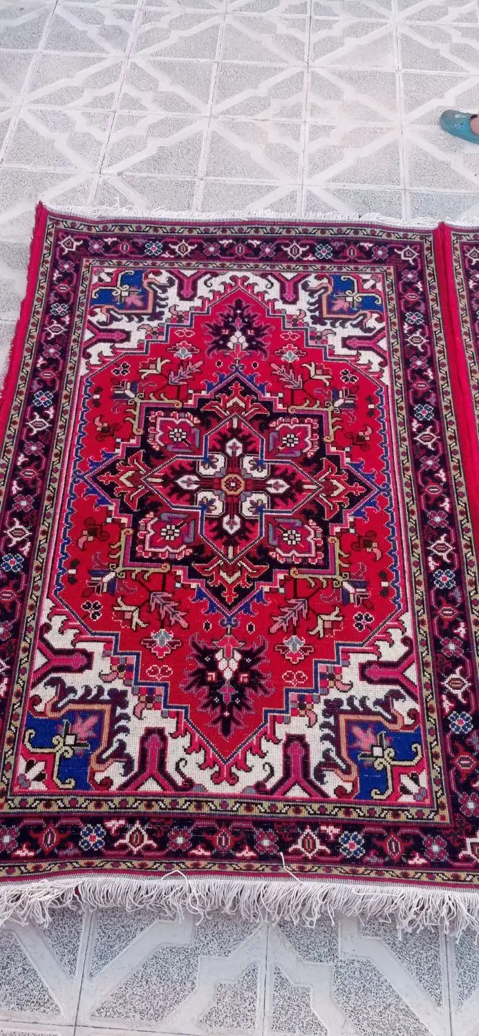 یک جفت فرش زرنیم هریس تاجری|فرش|تبریز, |دیوار