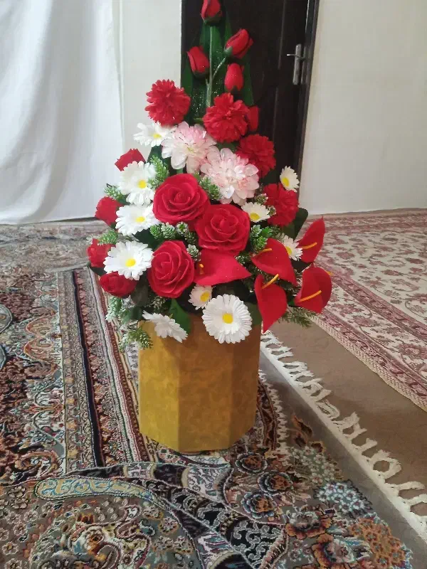 یک دسته گل|گل مصنوعی|مشهد, خواجه ربیع|دیوار