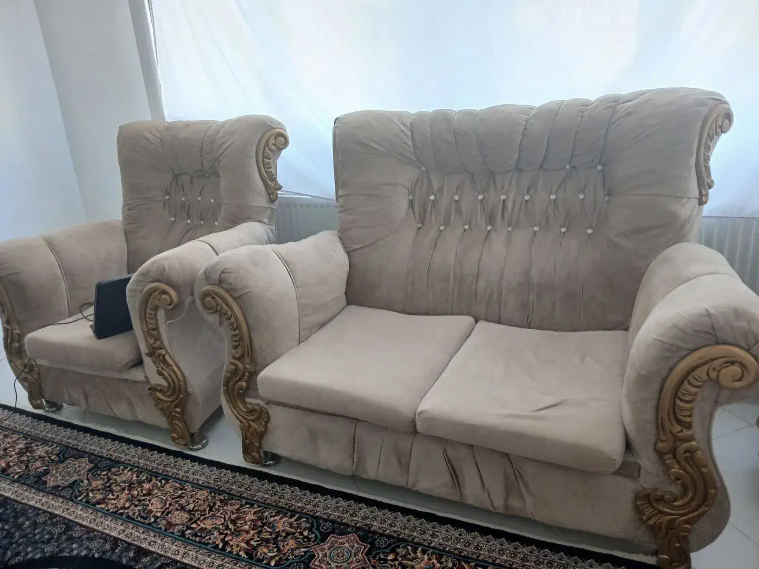 مبل ۷ نفره|مبلمان خانگی و میز عسلی|گلبهار, شهر جدید گلبهار|دیوار