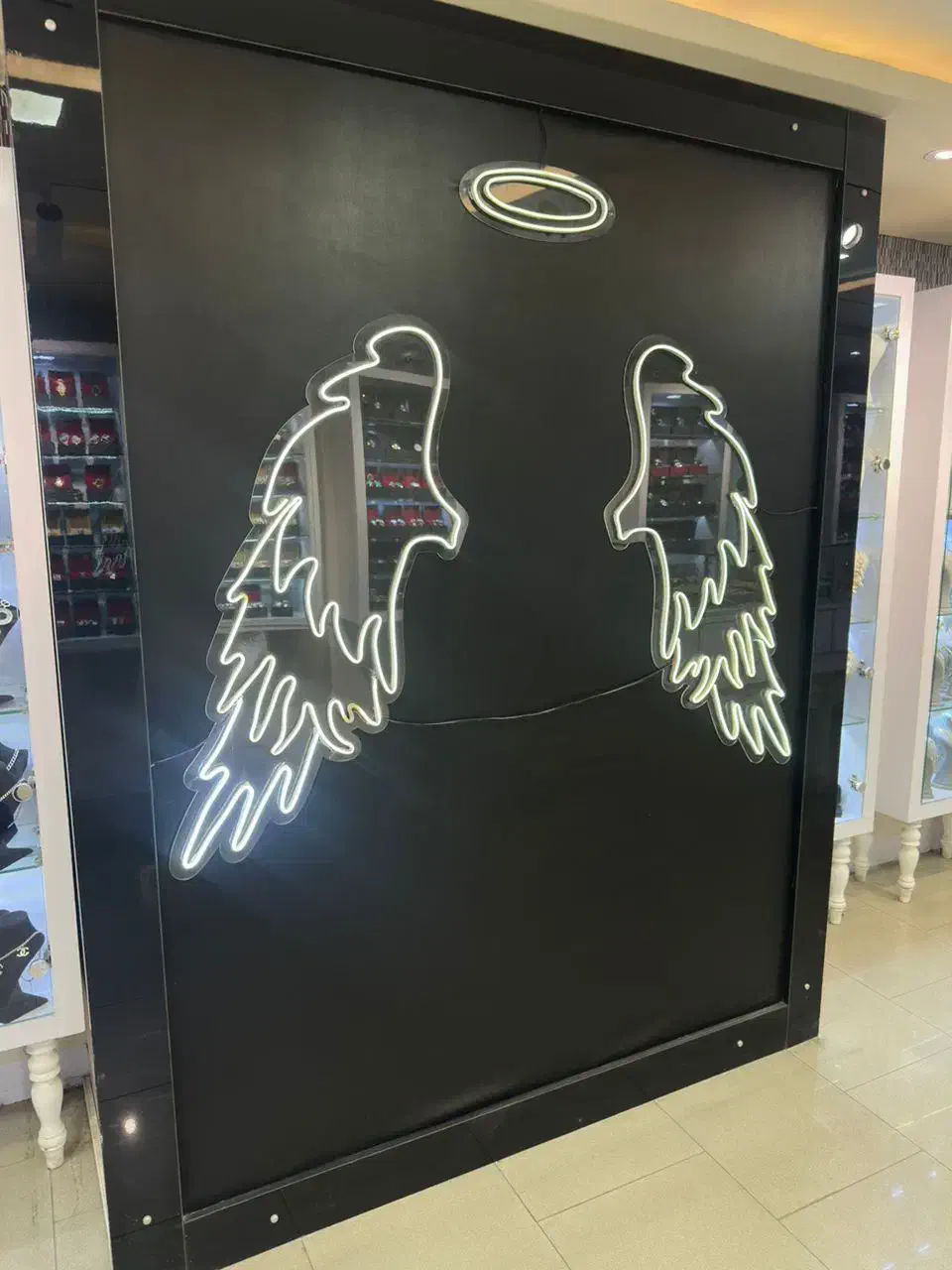 تابلو نئون فلکسی طرح بال فرشته|ریسه و چراغ تزئینی|ارومیه, |دیوار