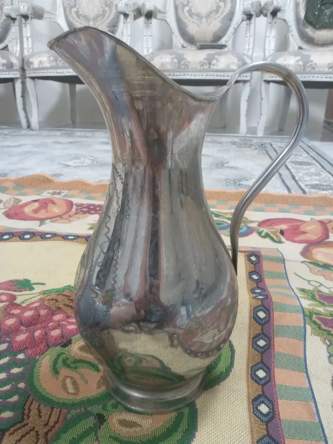 فروش پارچ مسی یابرنجی سالم|کلکسیون اشیاء عتیقه|تبریز, |دیوار