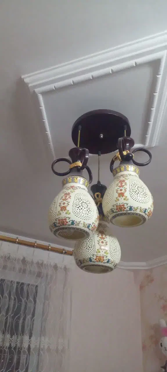 لوستر ۳ شاخه|لوستر و چراغ آویز|خمین, |دیوار
