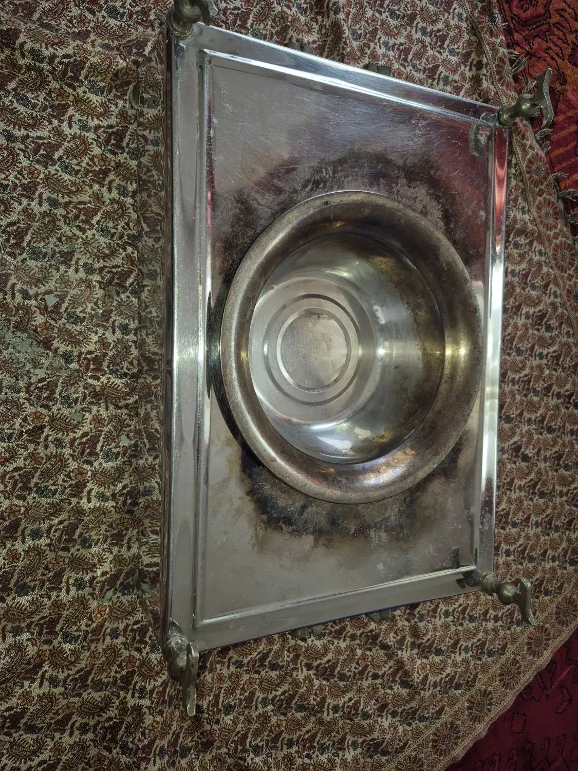 منقل قدیم استیل|کلکسیون اشیاء عتیقه|اهواز, شریعتی جنوبی|دیوار