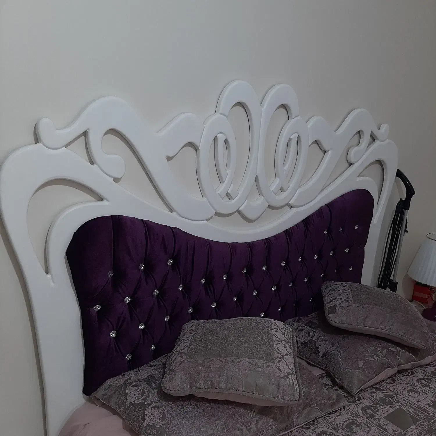 تخت دونفره ام دی اف درجه یک|تخت و سرویس خواب|حویق, |دیوار