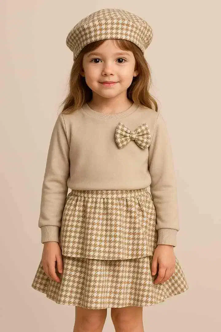 ست بلوز دامن کلاه بچگانه|کفش و لباس بچه|تبریز, |دیوار