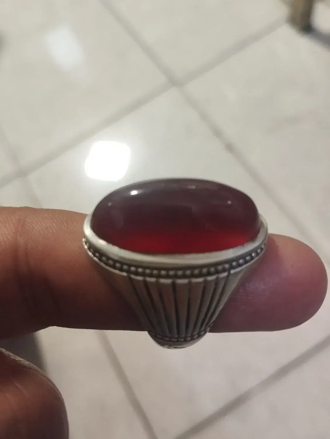 انگشتر عقیق سرخ|جواهرات|سنندج, |دیوار