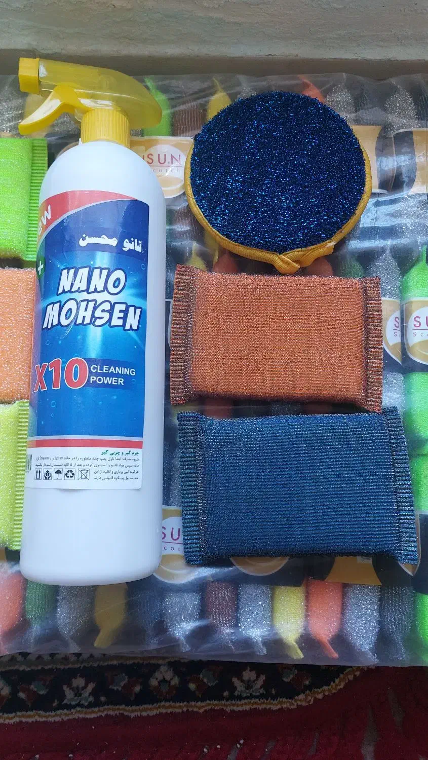 جرم گیر نانو به همراه 3 عدد اسکاچ|مواد شوینده و دستمال کاغذی|پرند, فاز ۵|دیوار