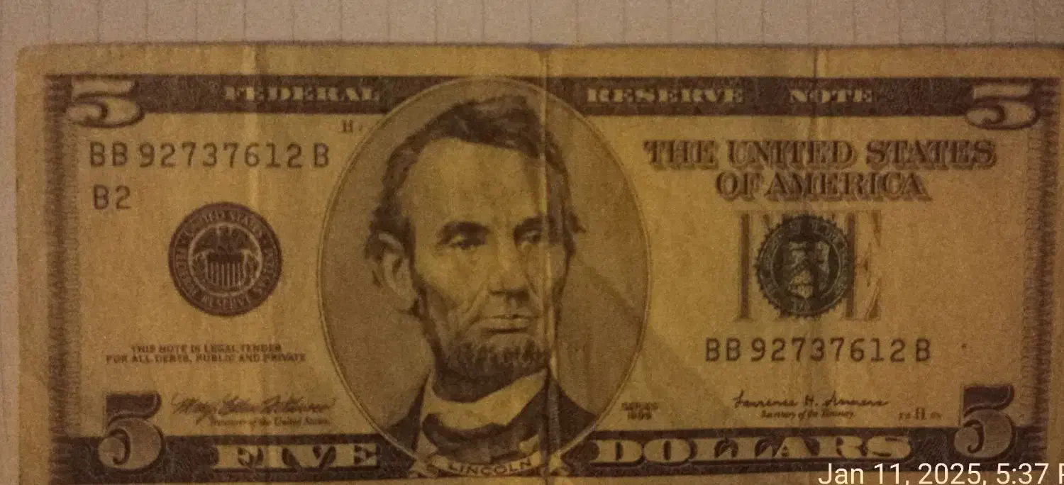 پنج دلاری کلکسیونی|کلکسیون سکه، تمبر، اسکناس|قرچک, شهرک طلائیه|دیوار