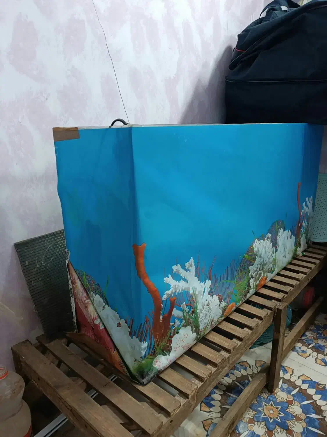 اکواریوم بزرگ|ماهی|خوسف, |دیوار