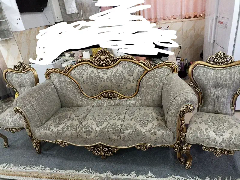 مبلمان ۹نفره سلطنتی|مبلمان خانگی و میز عسلی|شهرکرد, |دیوار