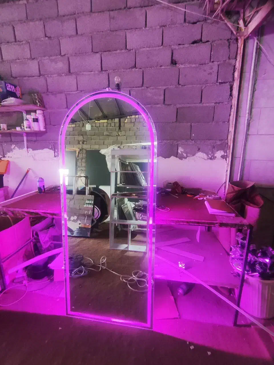 اینه قدی نوردار قدی بکلایت فروش نقد و اقساطی|آینه|مشهد, کشف|دیوار