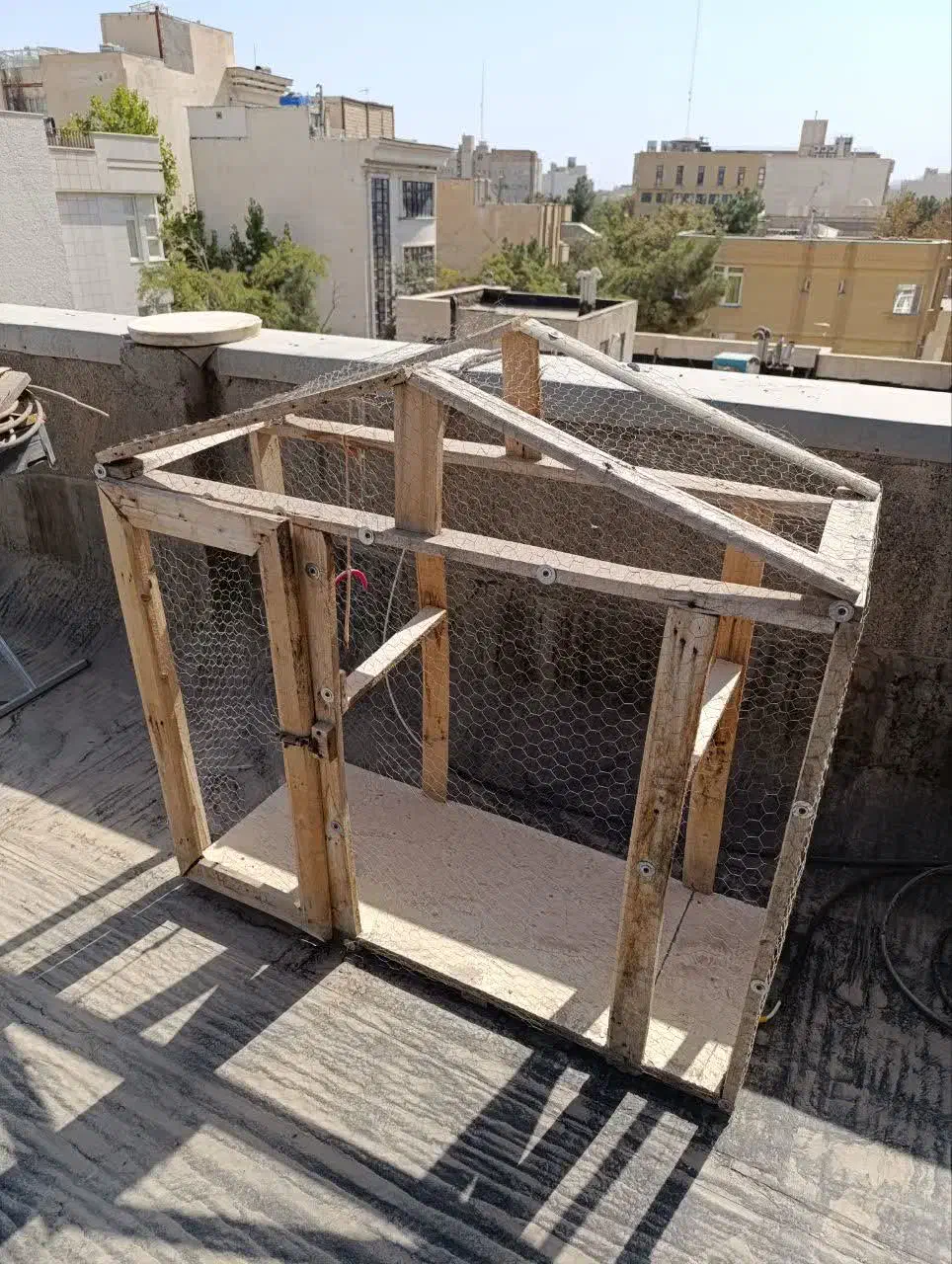 قفس مرغ و خروس یکیش نو یکیش استفاده شده|لوازم جانبی حیوانات|مشهد, کوشش|دیوار