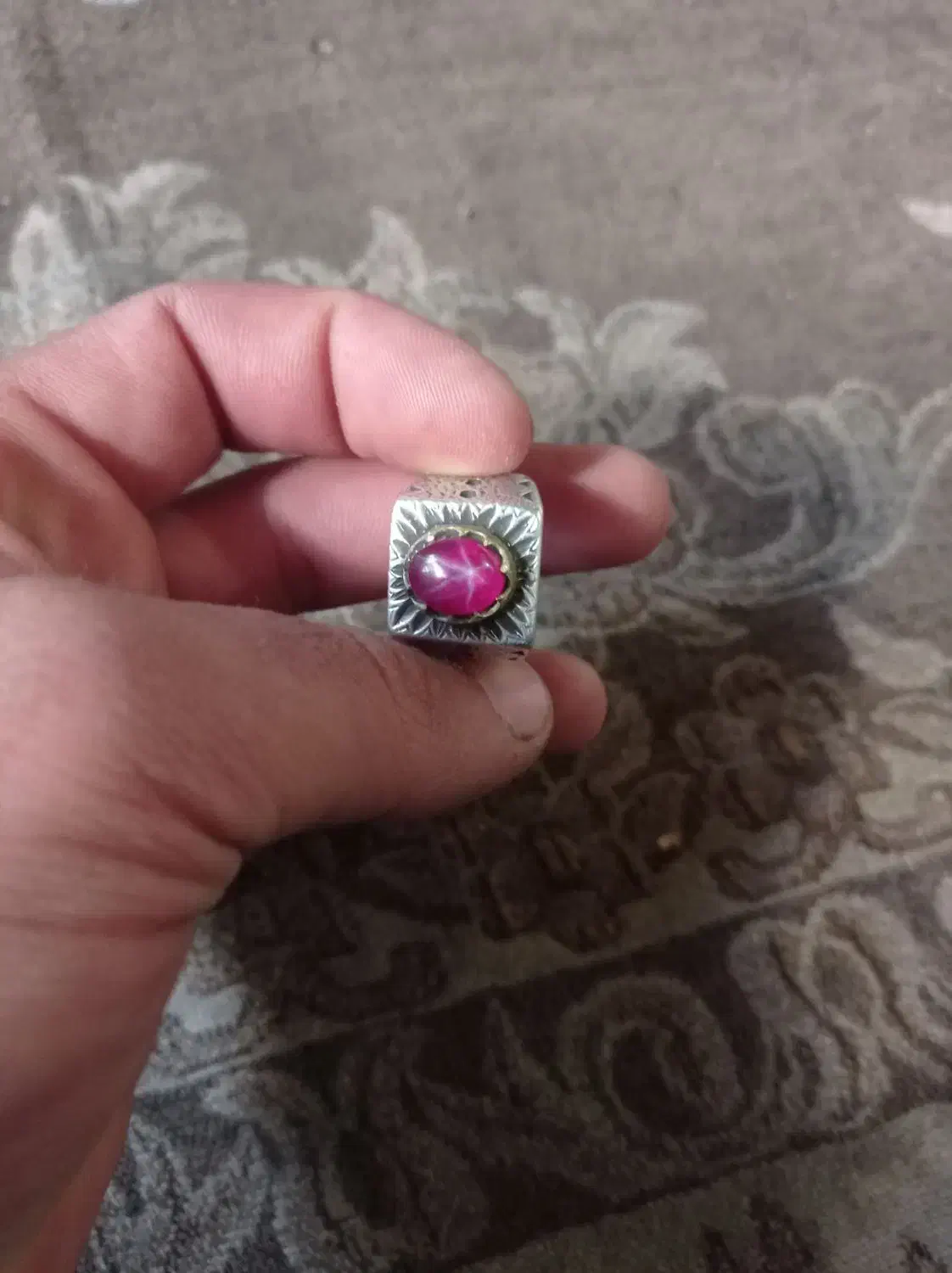 یاقوت دون اناری ستاره پران|جواهرات|ورامین, قويينک زهری|دیوار