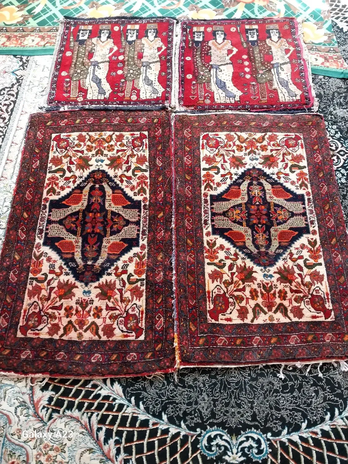 قالیچه دستباف قدیمی|فرش|نیشابور, فخریه|دیوار