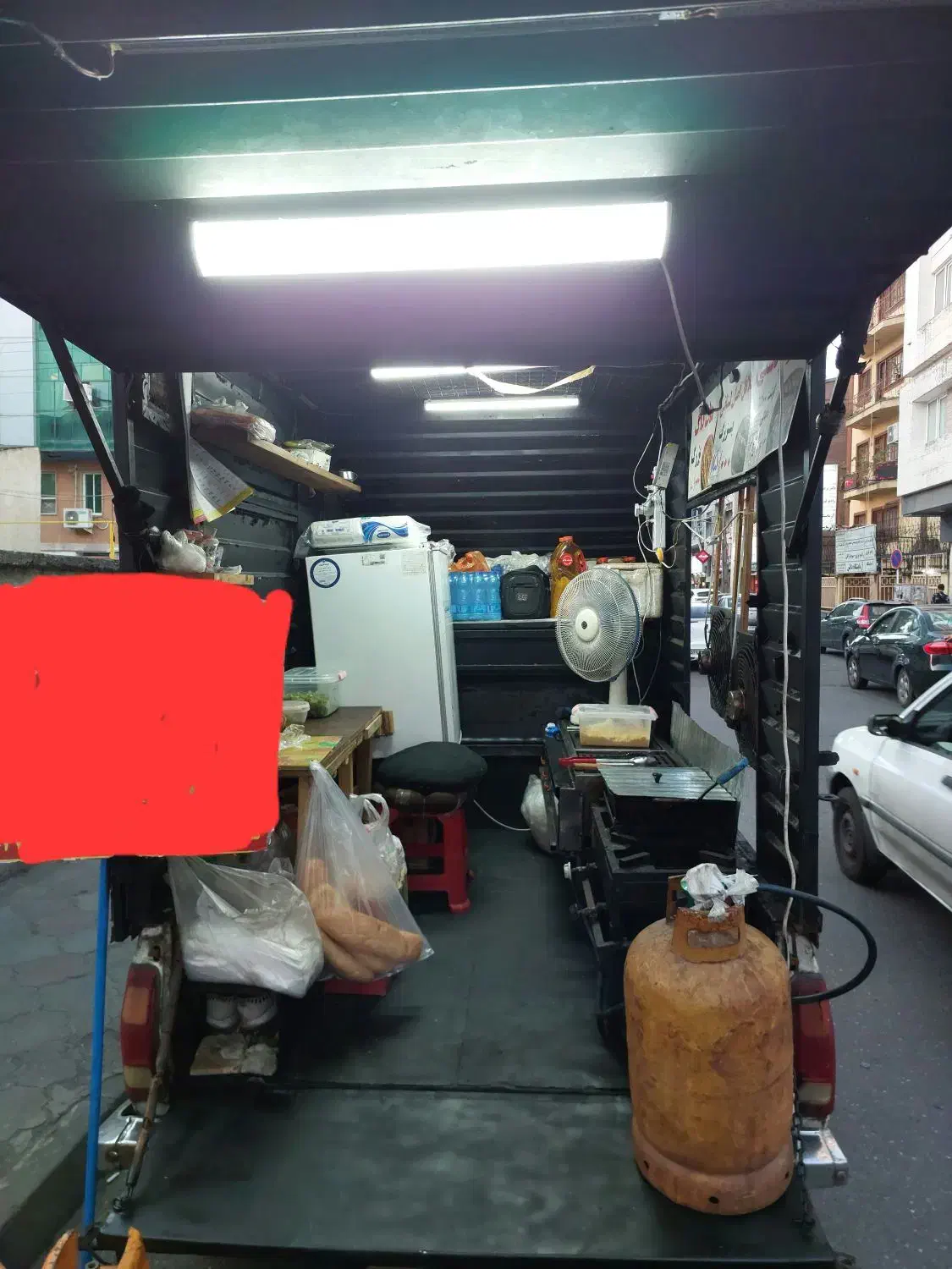 فروش پیکان وانت فست فودی با کلیه امکانات|خودرو سواری و وانت|رشت, گلسار|دیوار