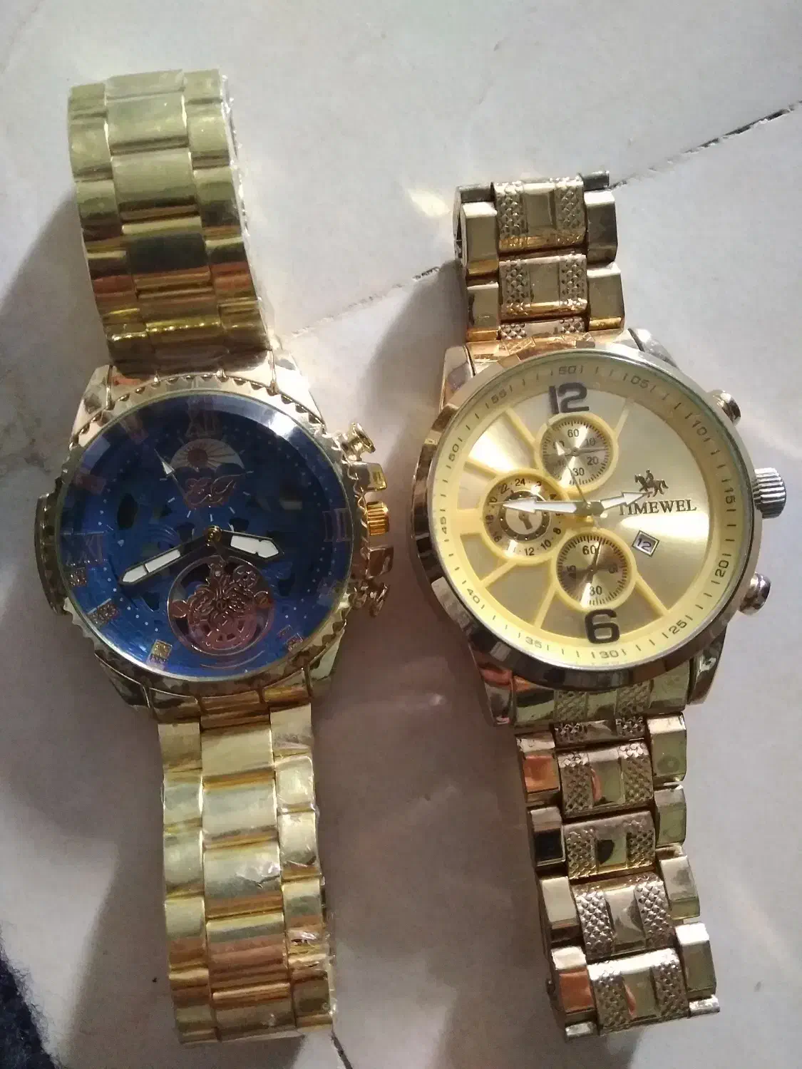 ساعت شیک مجلسی طلایی ساعت مچی ساعت دیواری عتیقه|ساعت|گرگان, |دیوار