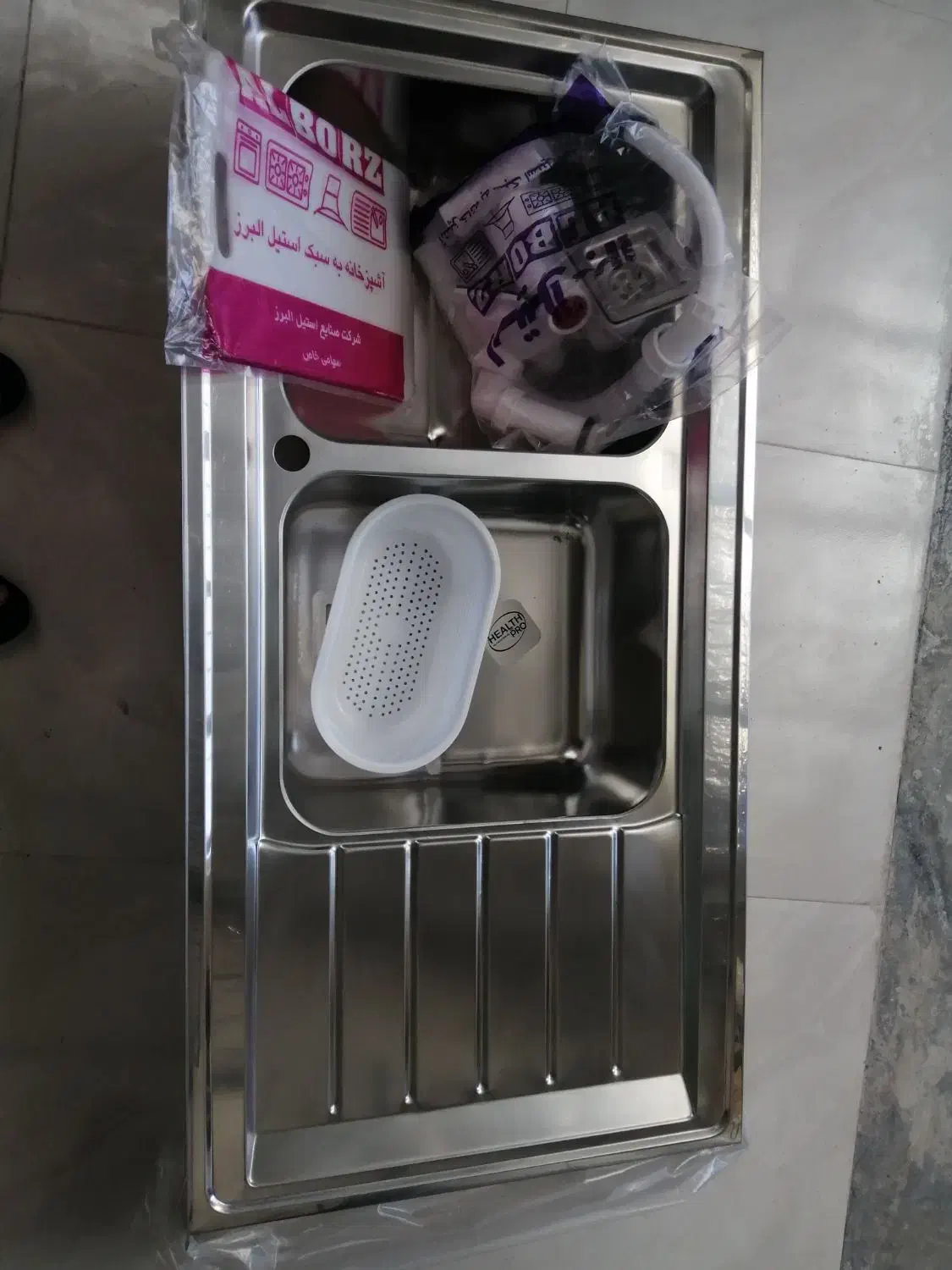 سینک ظرفشویی استیل البرز روکار نو|مصالح و تجهیزات ساختمان|شهرکرد, |دیوار