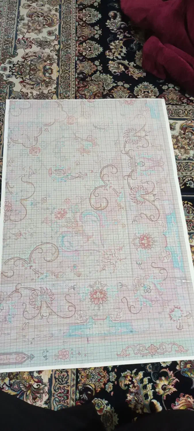 قالی ابریشم|فرش|قزوین, |دیوار