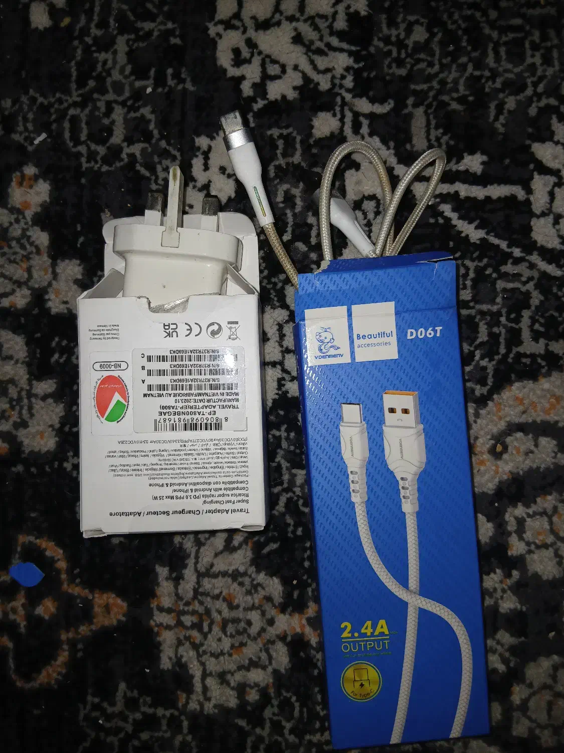 شارژر و کابل تایپ سی اصل|لوازم جانبی موبایل و تبلت|گلبهار, شهر جدید گلبهار|دیوار