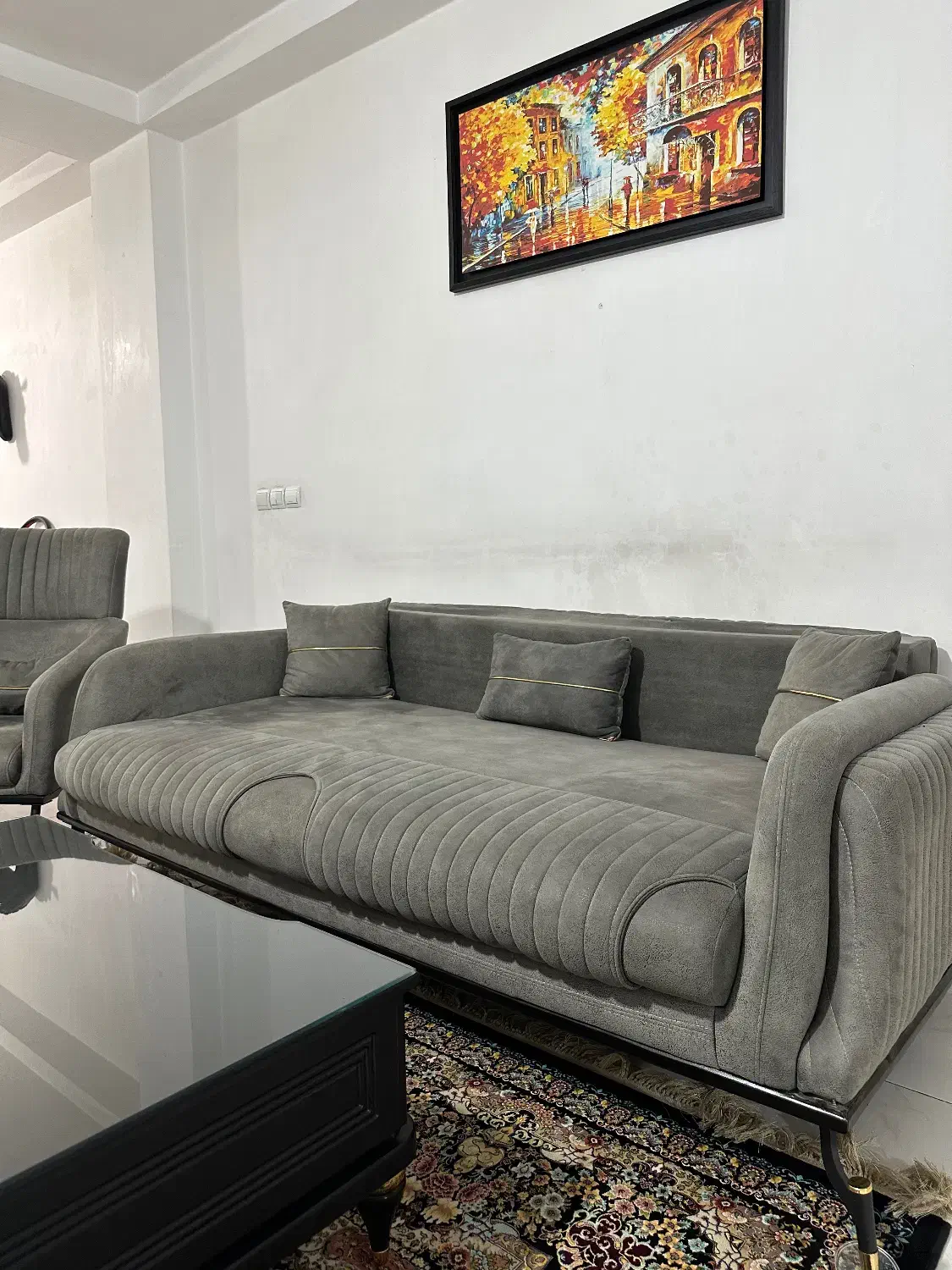 مبل راحتی ۴ نفره|مبلمان خانگی و میز عسلی|فردیس, شهرک شهید حسینی|دیوار