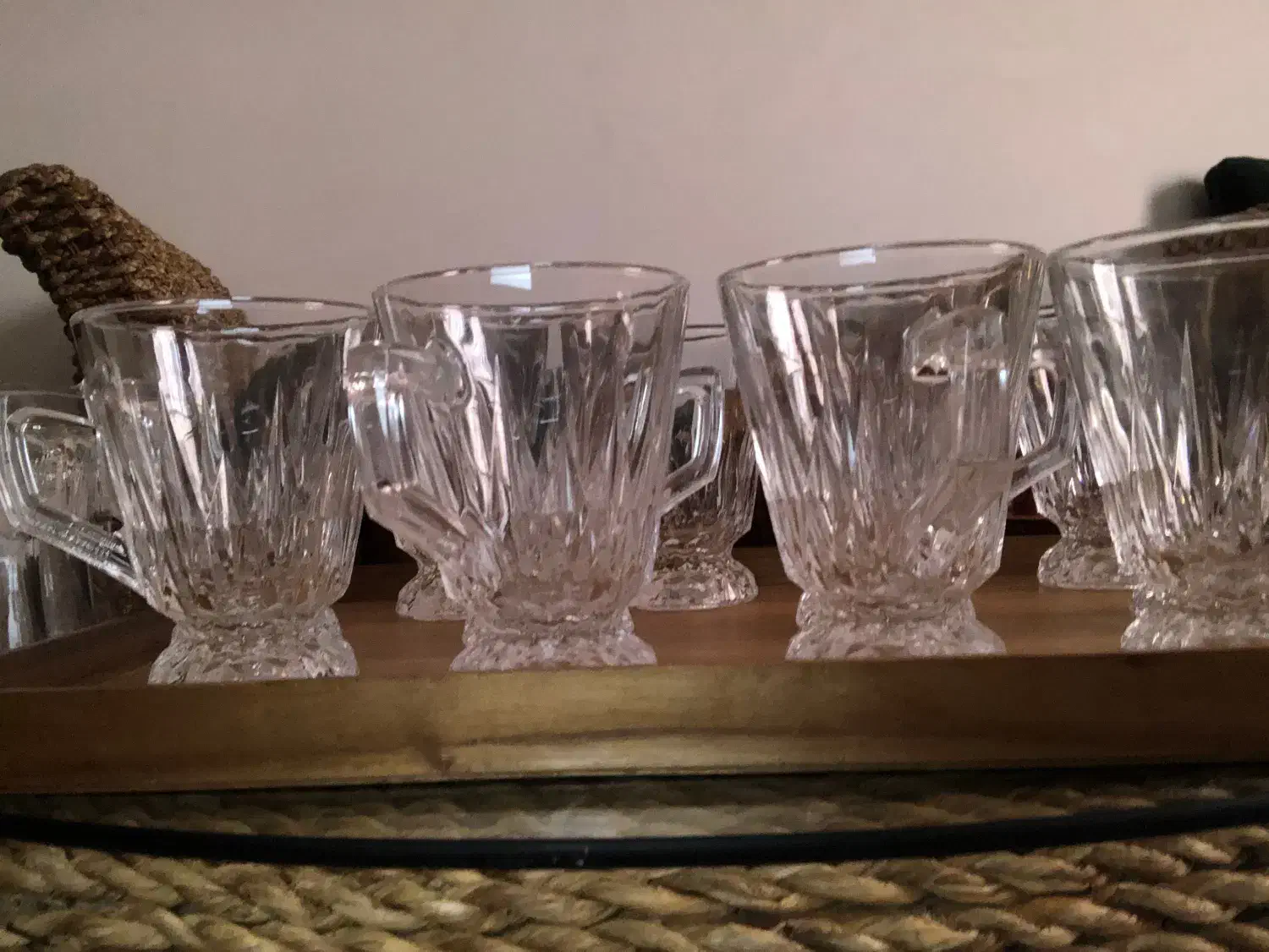 ۱۲عدد استکان تراش خور اماراتی نو بدون کارتن|ظروف سرو و پذیرایی|کیش, |دیوار