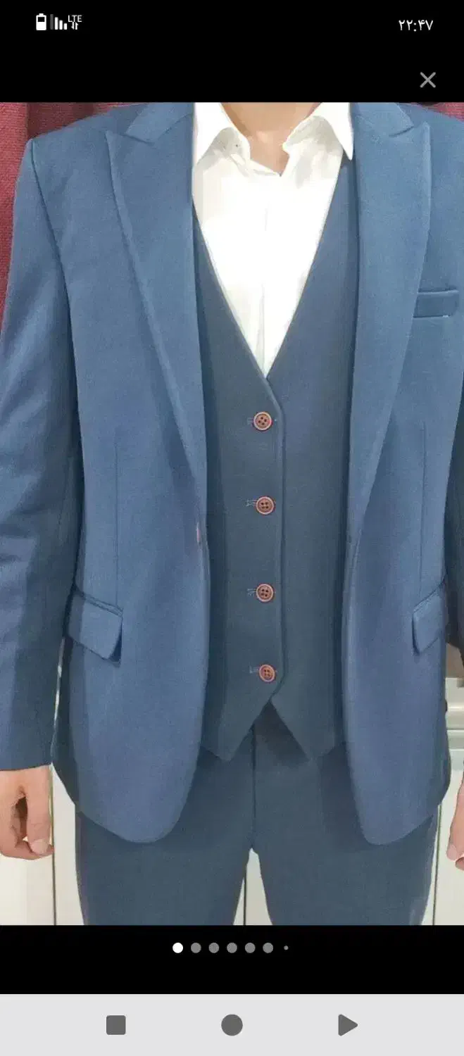 سلام کت و شلوار 44و46فقت یک ملیون|لباس|تاکستان, |دیوار