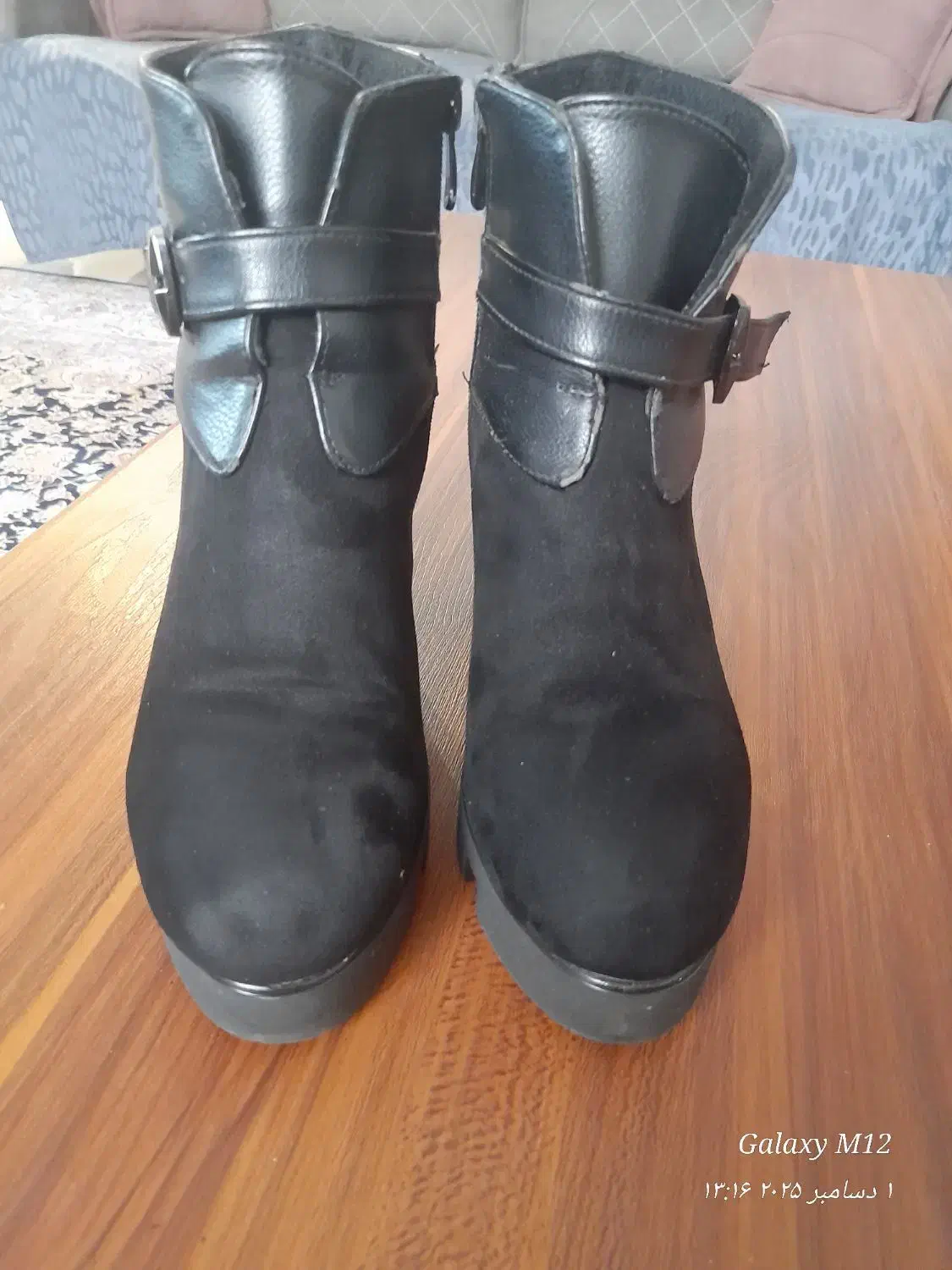 پوتین زنانه ساق کوتاه مشکی|کیف، کفش، کمربند|پرند, فاز ۴|دیوار