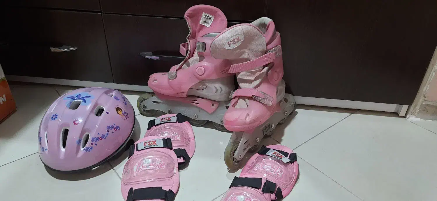 اسکیت برند FOX سایز 38-41 به همراه ست کامل ایمنی|دوچرخه، اسکیت، اسکوتر|اراک, |دیوار