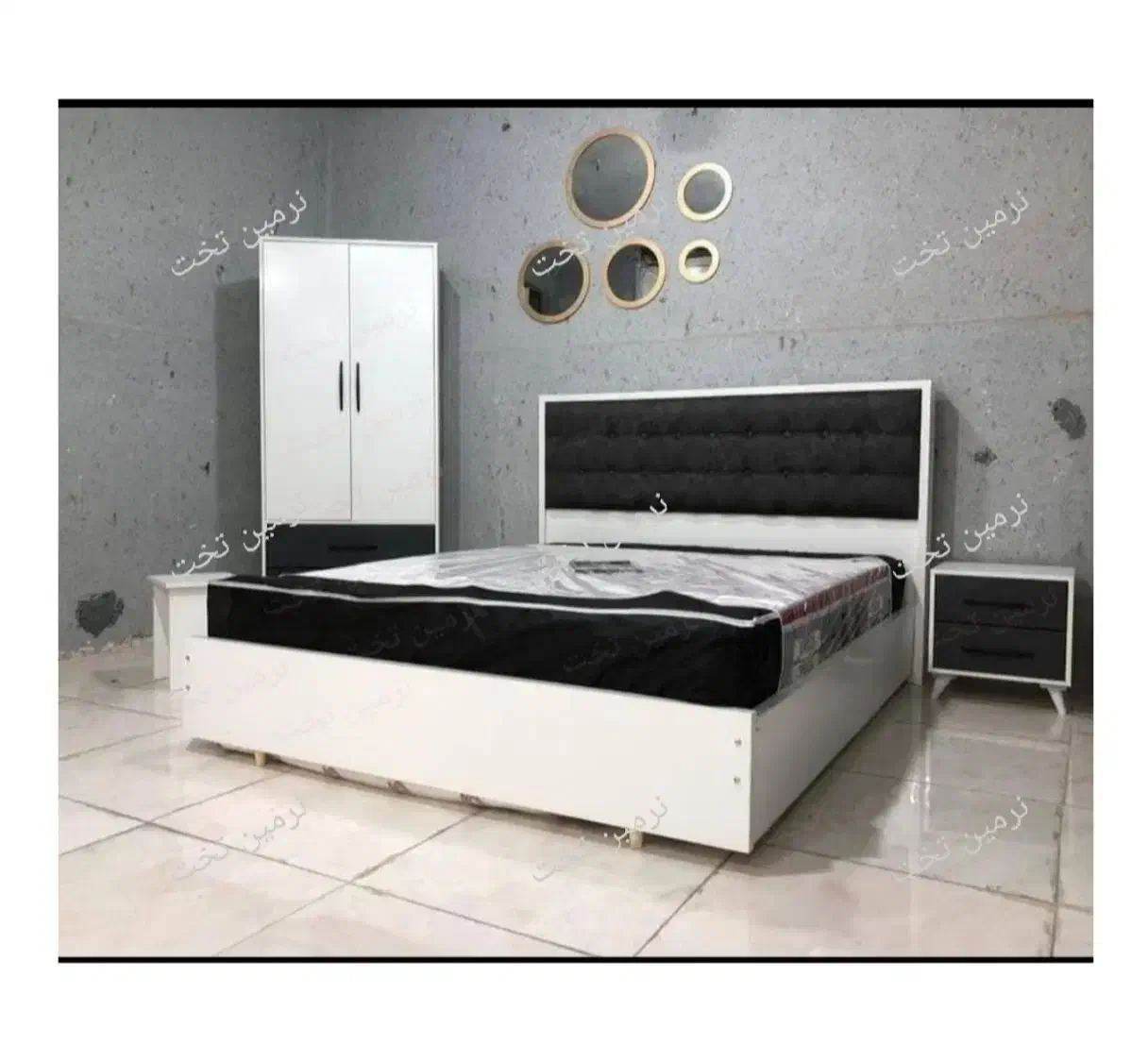 تخت خواب.    لیانا|تخت و سرویس خواب|کرج, ساسانی (قلمستان)|دیوار