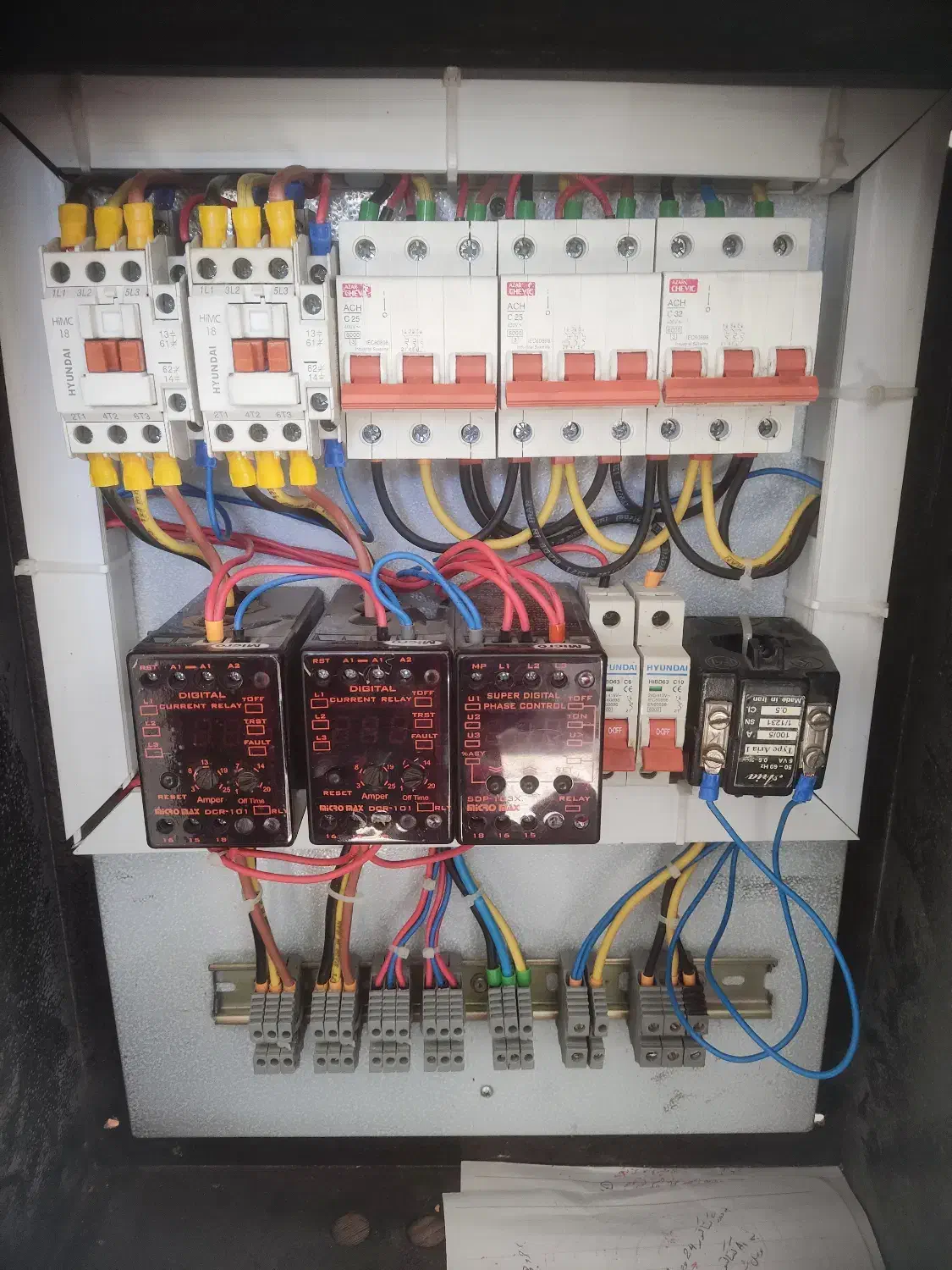 تابلو برق صنعتی سه فاز|ماشین‌آلات صنعتی|مهاباد (آذربایجان غربی), |دیوار