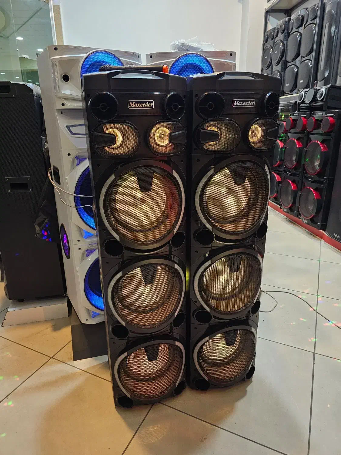 اسپیکر باند سیستم صوتی مکسیدر درحدنو با میکروفون|سیستم صوتی خانگی|تبریز, |دیوار