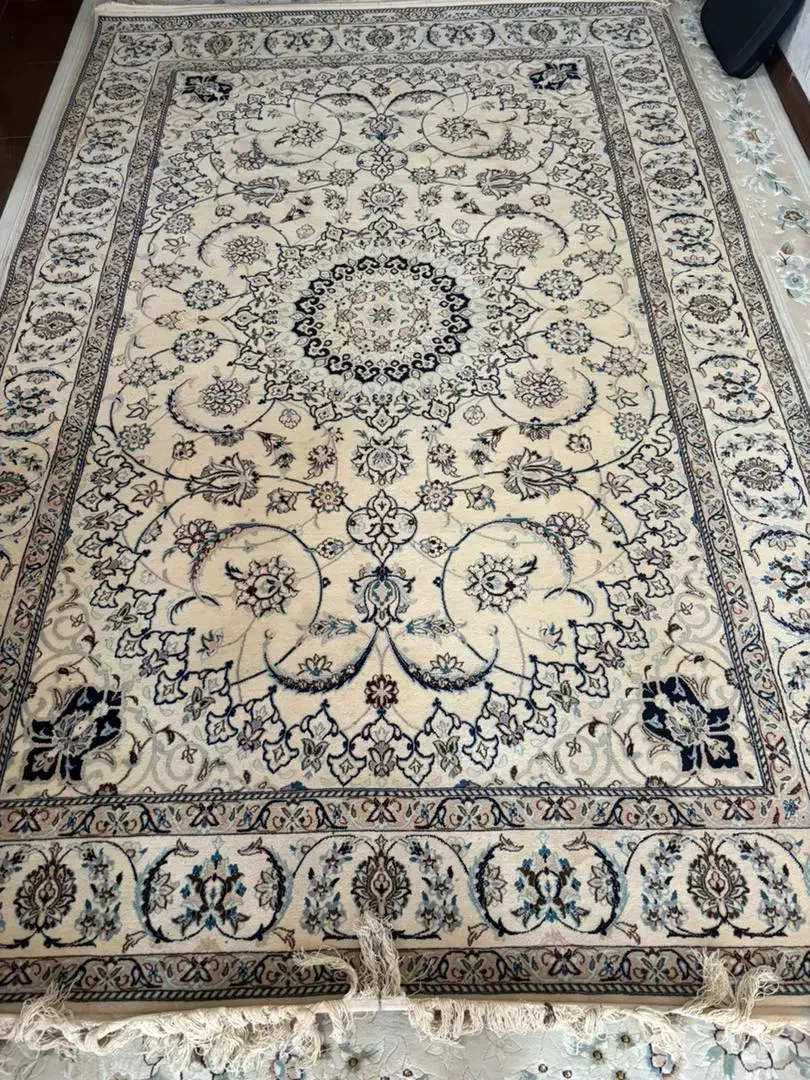 فرش ابریشم وکرک نائینی|فرش|اصفهان, شهرستان|دیوار