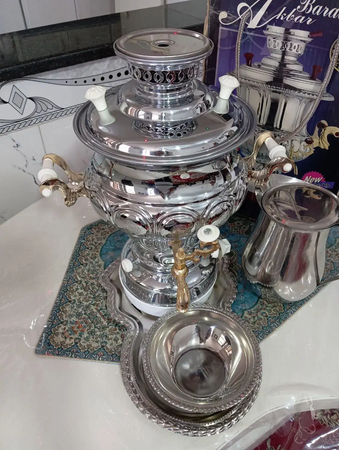 سماور  اکبر برادران|سماور، چای‌ساز، قهوه‌ساز|ملایر, |دیوار