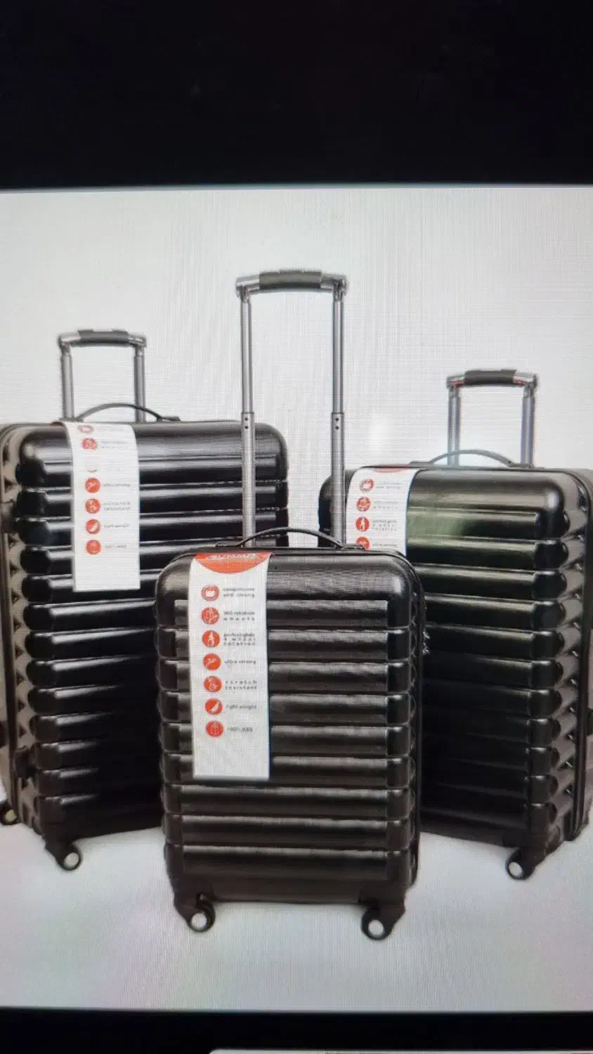 دو ست کامل چمدان  رنگ مشکی وبژ|کیف، کفش، کمربند|گرگان, |دیوار