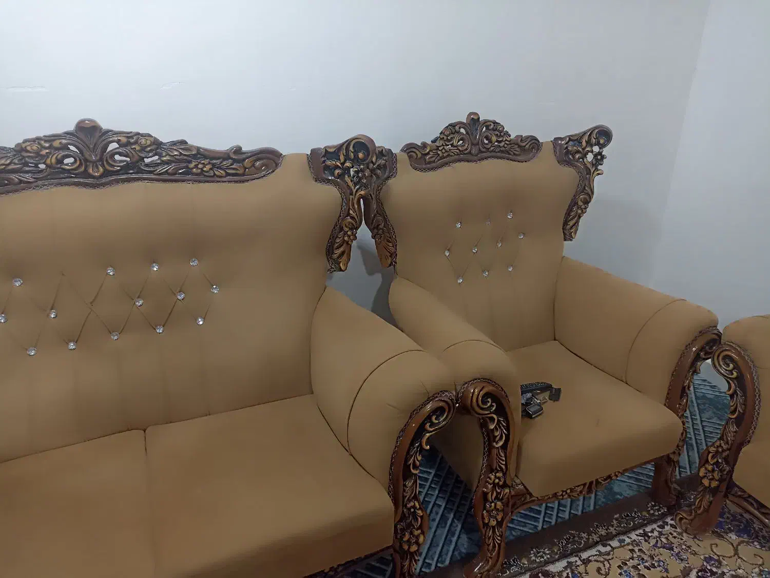 مبل ومیز غذا خوری 6نفره با صنایع ست|مبلمان خانگی و میز عسلی|میناب, |دیوار