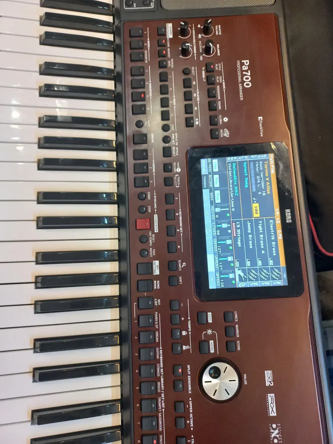 ارگ  آکبندpa700 O'RIENTAL|پیانو، کیبورد، آکاردئون|ابریشم, |دیوار