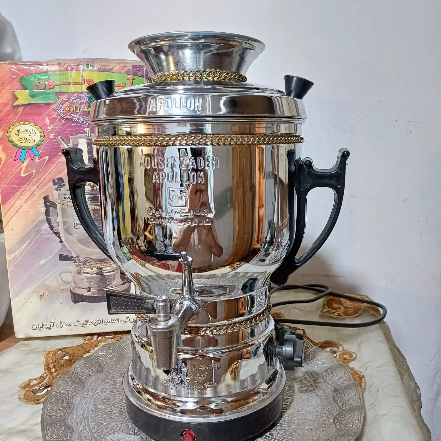 سماور‌ برقی سماوربرقی ۶ لیتری اپولون|سماور، چای‌ساز، قهوه‌ساز|تهران, هاشمی|دیوار