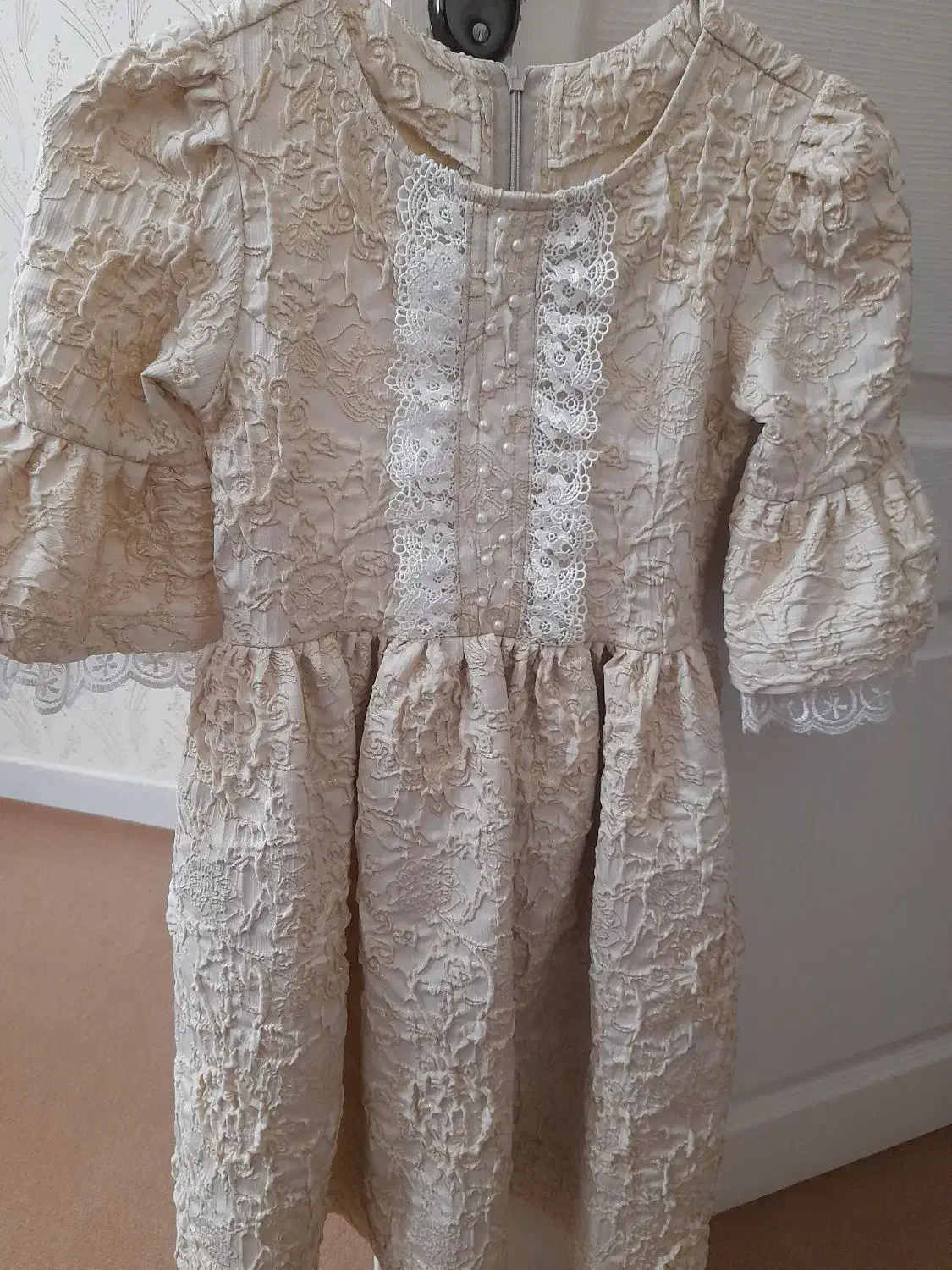 پیراهن مجلسی دخترانه ژاکارد|کفش و لباس بچه|زنجان, |دیوار