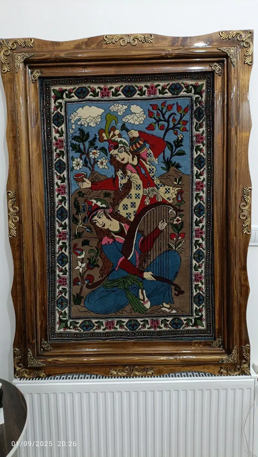 تابلو فرش دستباف|تابلو فرش|کرمان, |دیوار