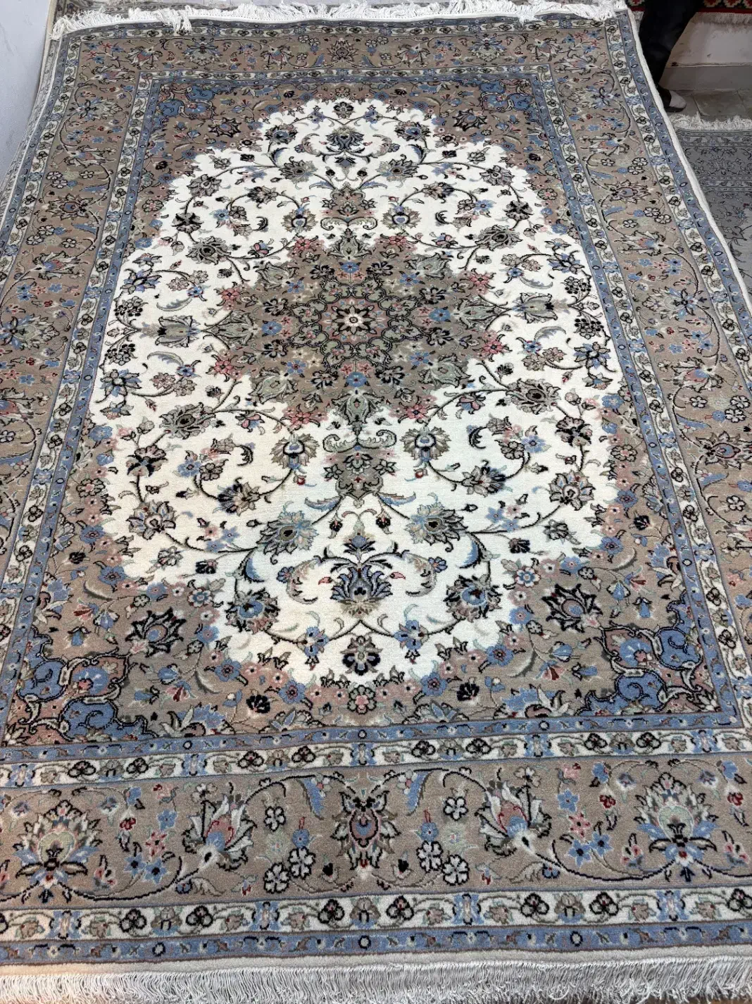 ۶ متری دستی ریز پشم ریز تک دستبافت|فرش|تهران, بهار|دیوار