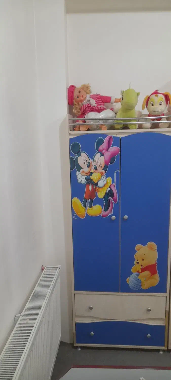 تخت وکمد کودکانه|تخت و سرویس خواب|ملکان, |دیوار