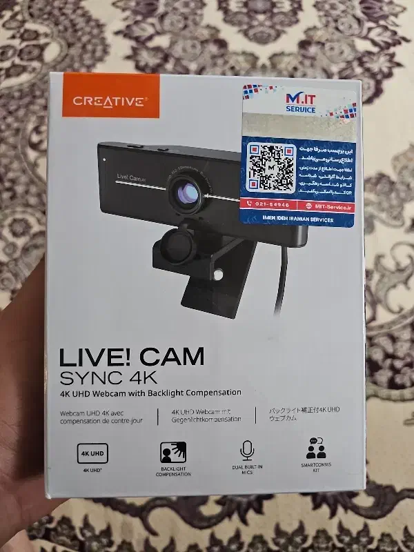 وبکم creative live cam Sync 4k|قطعات و لوازم جانبی رایانه|قم, یزدانشهر|دیوار