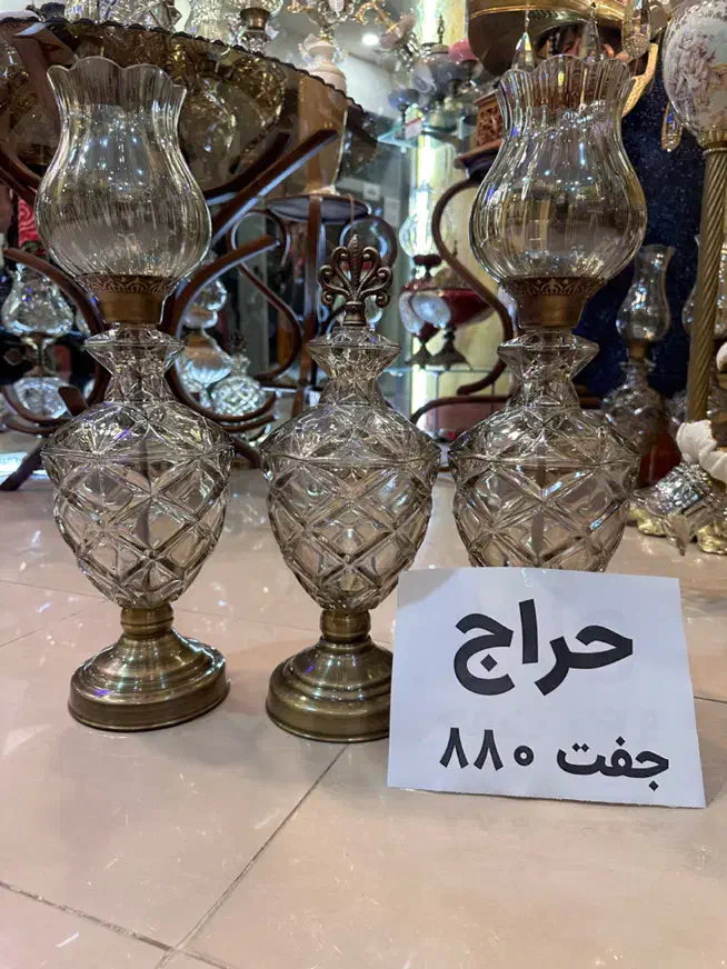 شمعدان -لاله .چراغ/ شامپاینی جفت|ریسه و چراغ تزئینی|اردبیل, |دیوار