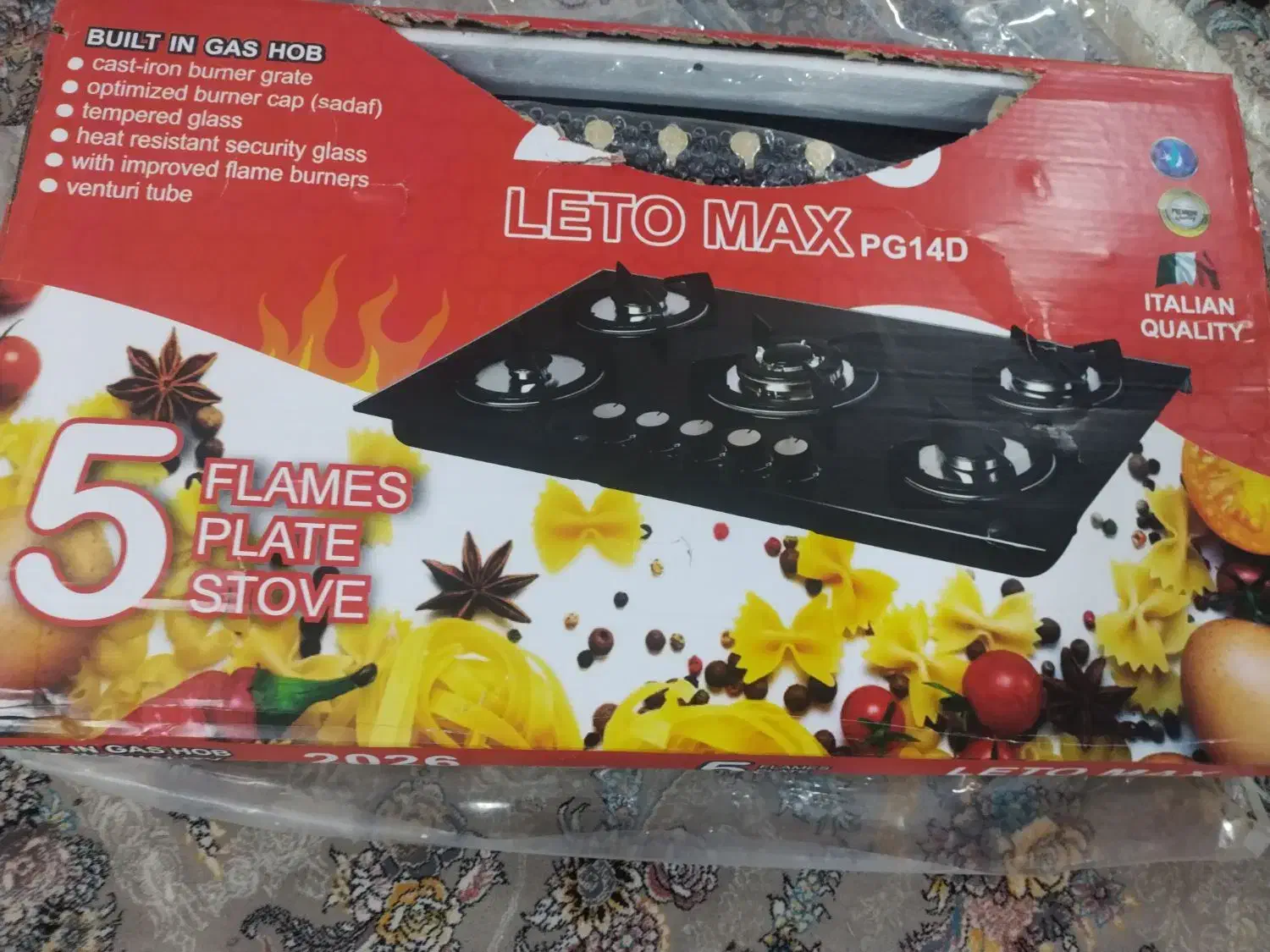 گاز صفحه ای ایتالیایی|اجاق گاز و لوازم برقی پختوپز|دزفول, |دیوار