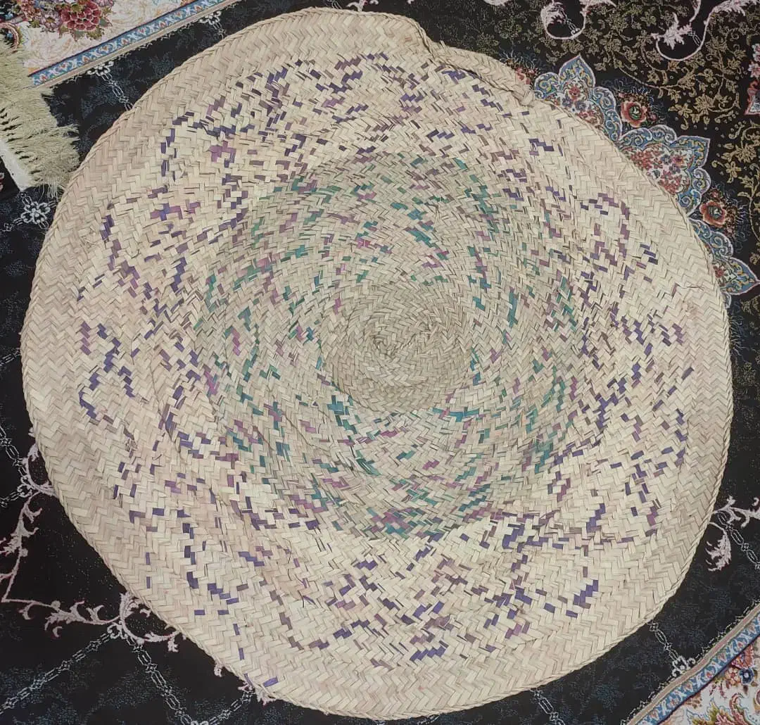 سفره حصیری زیبا بزرگ|صنایع دستی و سایر لوازم تزئینی|کارون, |دیوار