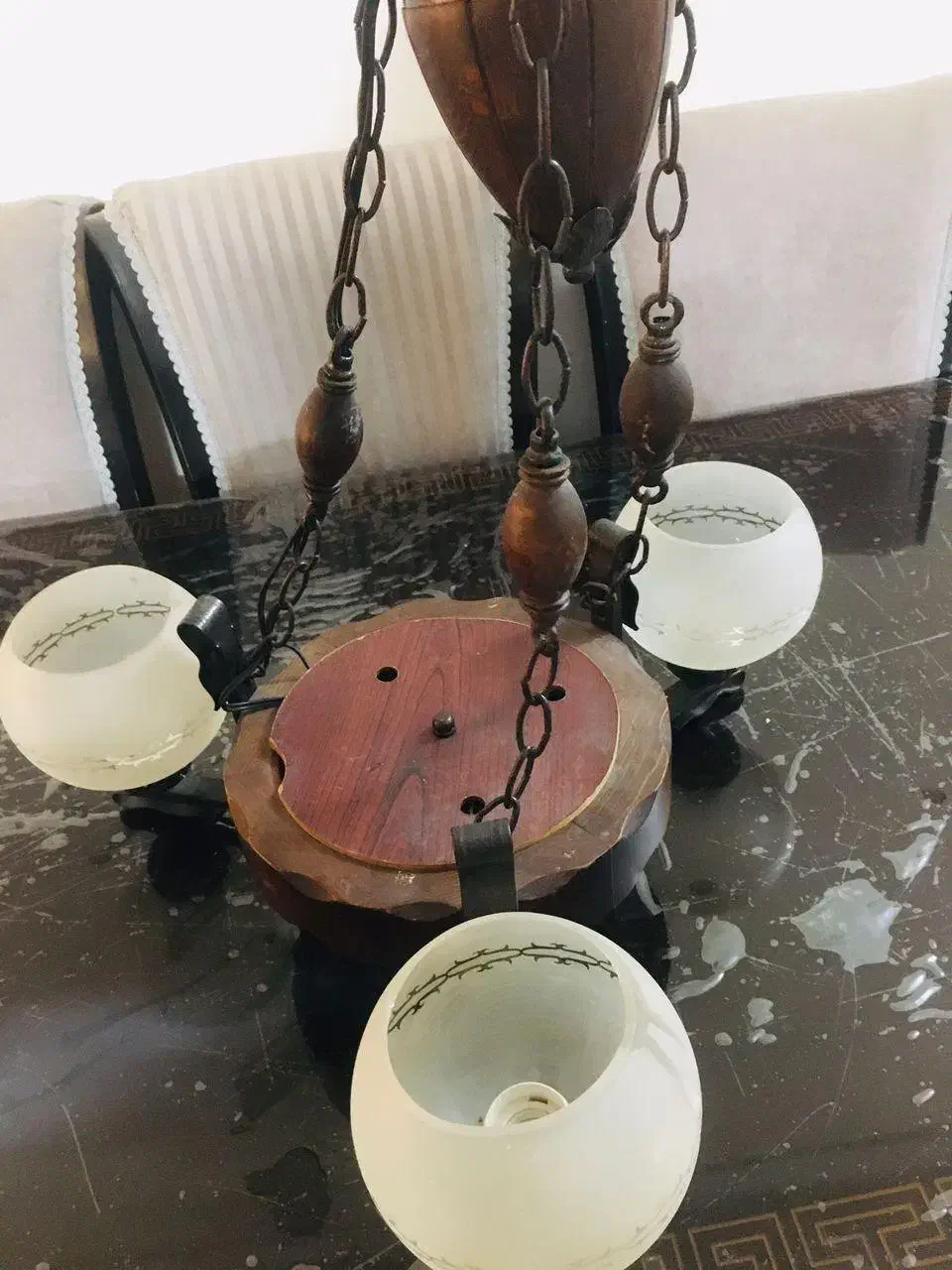 لوستر چوبی|لوستر و چراغ آویز|تهران, تهرانپارس شرقی|دیوار